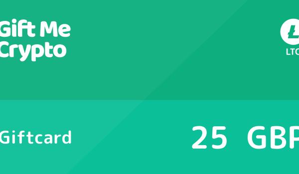 Gift Me Crypto Gift Card LTC 25 GBP