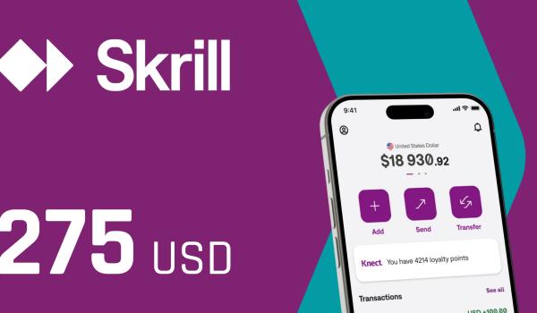 Skrill Gift Card 275 USD