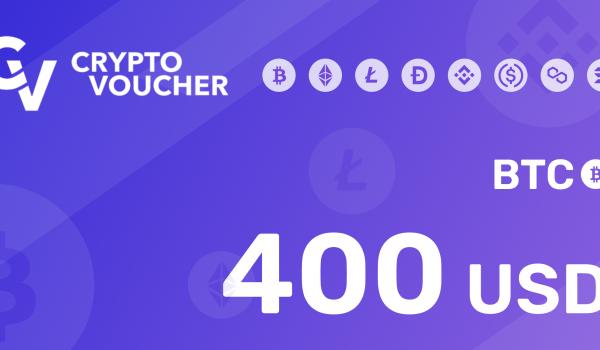 Crypto Voucher BTC 400 USD
