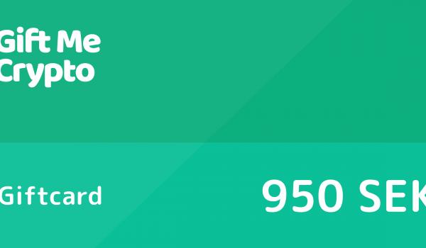 Gift Me Crypto Gift Card 950 SEK