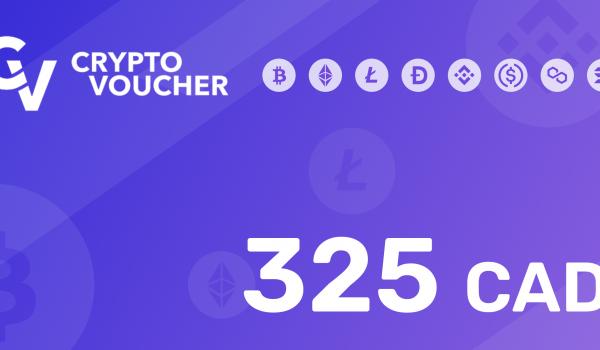 Crypto Voucher Gift Card 325 CAD