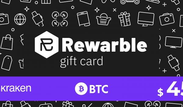 Rewarble Kraken Gift Card BTC 45 USD