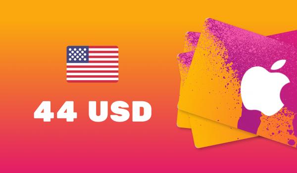 Apple iTunes Gift Card 44 USD