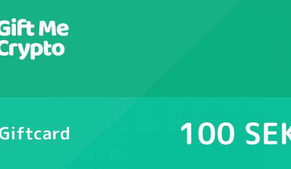 Gift Me Crypto Gift Card 100 SEK