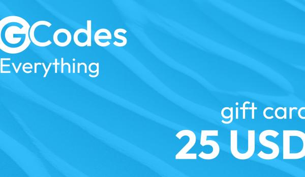 GCodes Global Everything Gift Card 25 USD