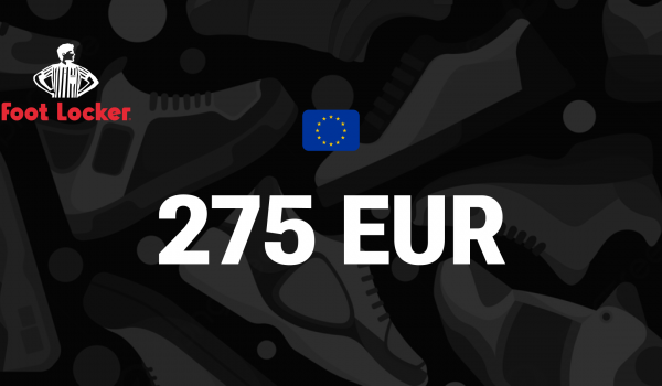 Foot Locker Gift Card 275 EUR