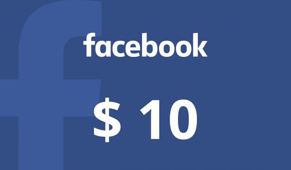 Facebook Gift Card 10 USD