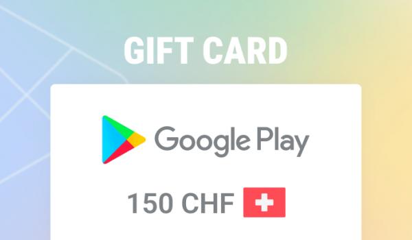 Google Play Gift Card 150 CHF
