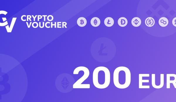 Crypto Voucher Gift Card 200 EUR