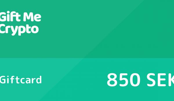 Gift Me Crypto Gift Card 850 SEK