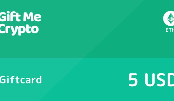 Gift Me Crypto Gift Card ETH 5 USD