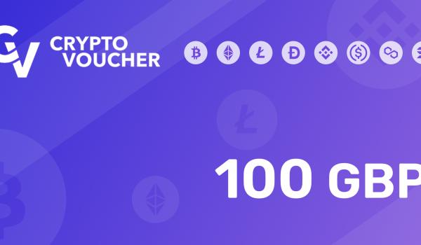 Crypto Voucher Gift Card 100 GBP