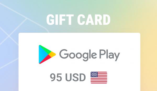Google Play Gift Card 95 USD