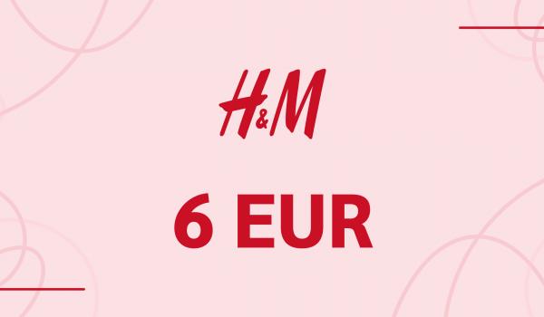 H and M Gift Card 6 EUR