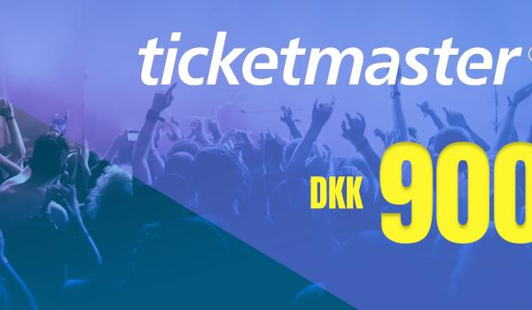 Ticketmaster Gift Card 900 DKK