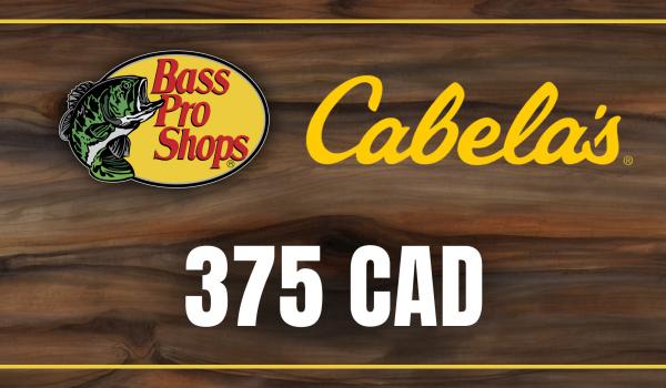 Bass Pro and Cabelas Gift Card 375 CAD