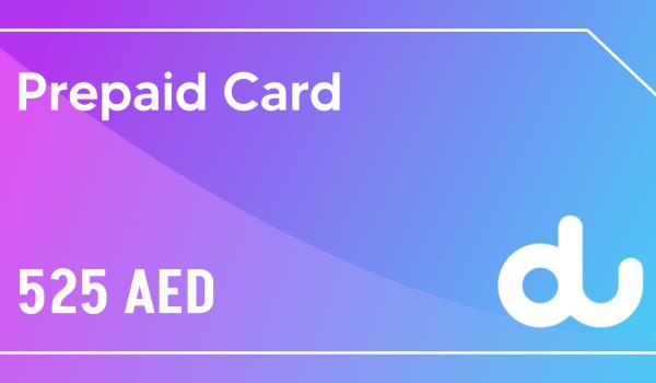 Du Prepaid Card 525 AED