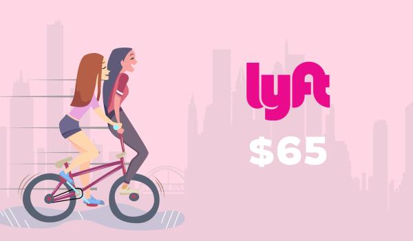 Lyft Gift Card 65 USD