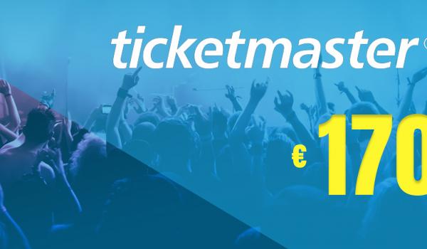 Ticketmaster Gift Card 170 EUR