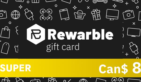 Rewarble Super Gift Card 8 CAD