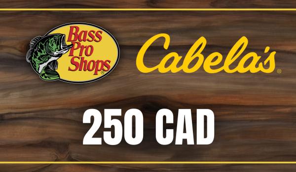 Bass Pro and Cabelas Gift Card 250 CAD