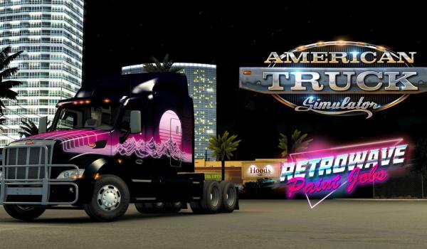 American Truck Simulator Retrowave Paint Jobs Pack (PC)