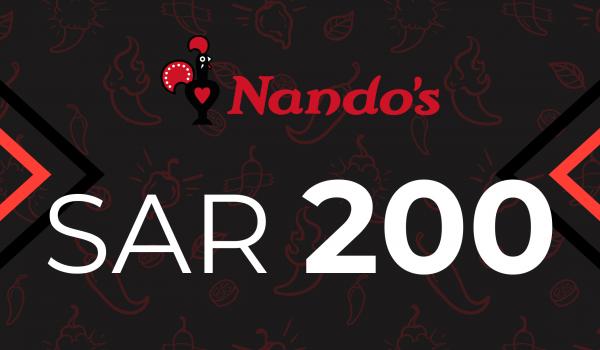 Nandos Gift Card 200 SAR