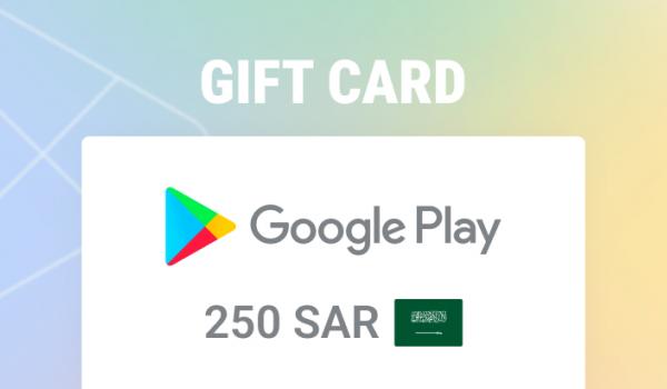 Google Play Gift Card 250 SAR
