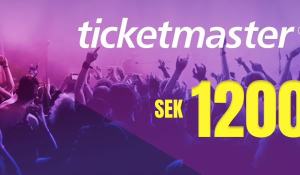 Ticketmaster Gift Card 1200 SEK