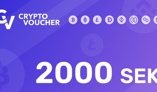 Crypto Voucher Gift Card 2000 SEK