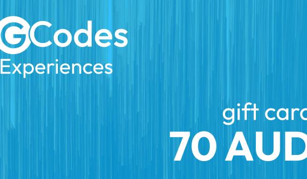 GCodes Global Experiences Gift Card 70 AUD