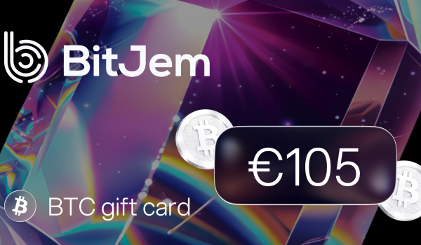 BitJem Bitcoin Gift Card 105 EUR
