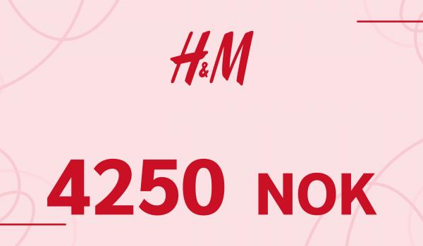 H and M Gift Card 4250 NOK