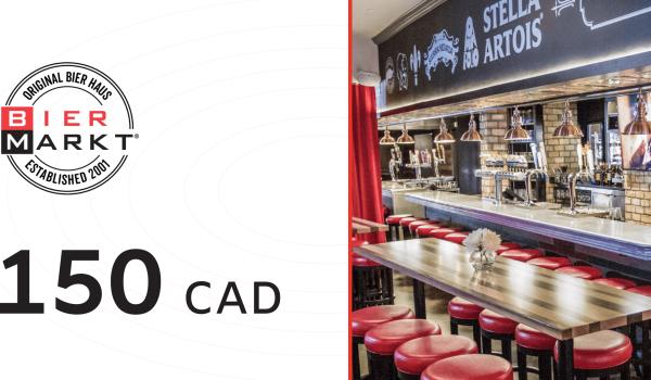 Bier Markt Gift Card 150 CAD