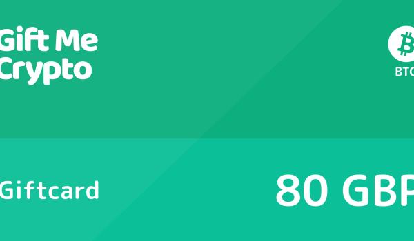 Gift Me Crypto Gift Card BTC 80 GBP