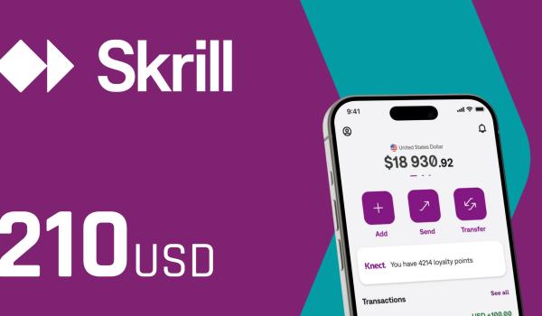 Skrill Gift Card 210 USD