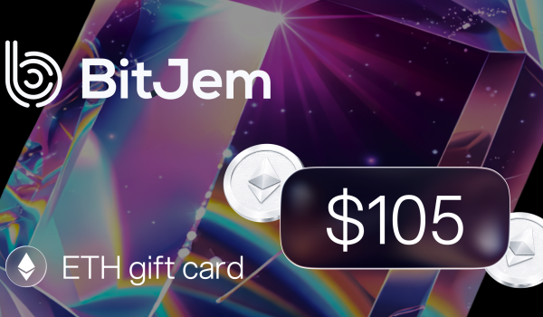 BitJem ETH Gift Card 105 USD