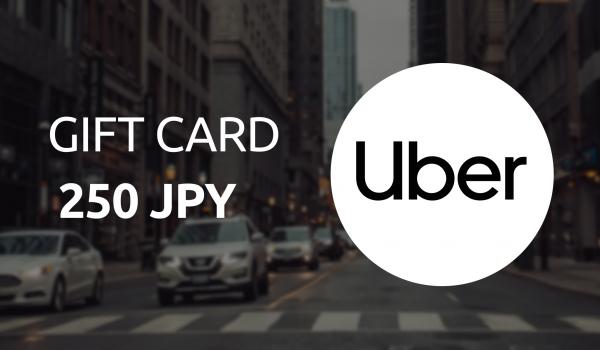Uber Gift Card 250 JPY