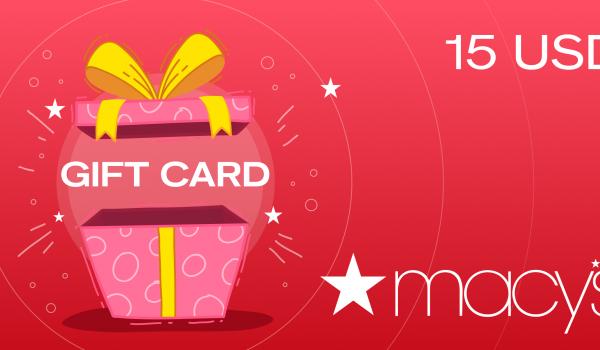 Macys Gift Card 15 USD