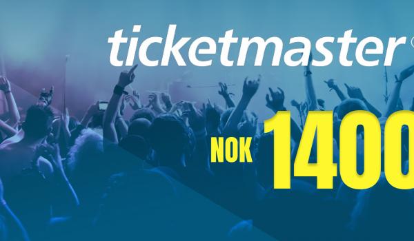 Ticketmaster Gift Card 1400 NOK