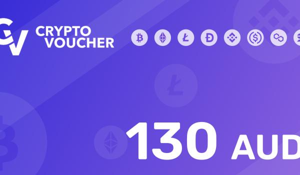 Crypto Voucher Gift Card 130 AUD
