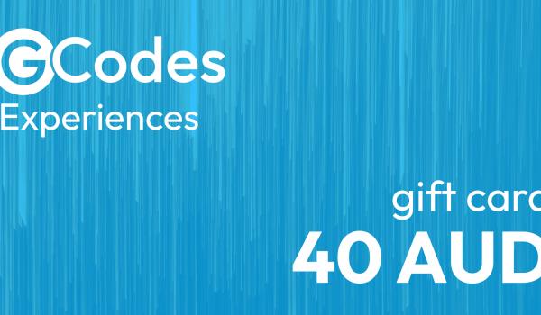 GCodes Global Experiences Gift Card 40 AUD