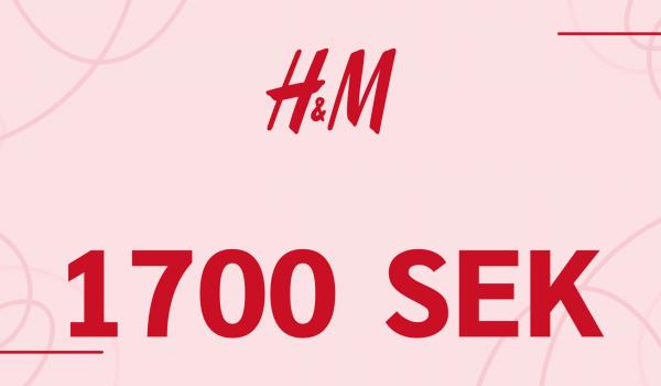 H and M Gift Card 1700 SEK
