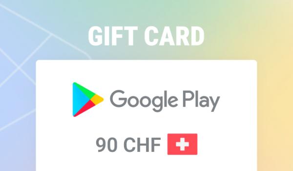 Google Play Gift Card 90 CHF