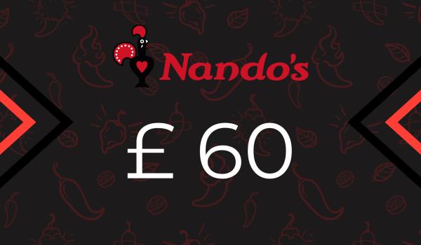 Nandos Gift Card 60 GBP