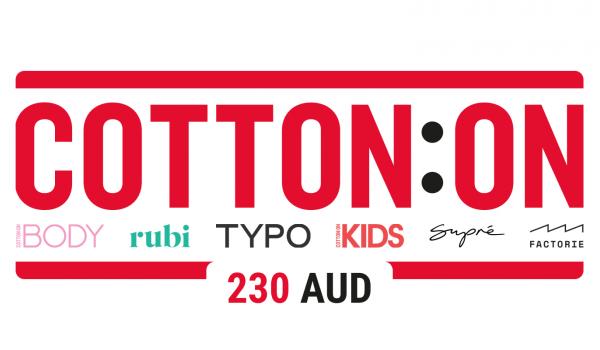 Cotton On Group Gift Card 230 AUD