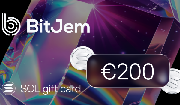 BitJem SOL Gift Card 200 EUR
