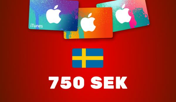 Apple iTunes Gift Card 750 SEK