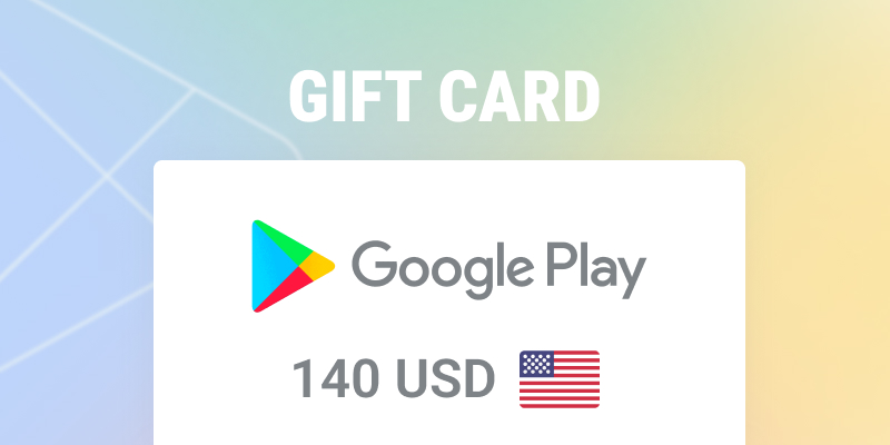 Google Play Gift Card 140 USD