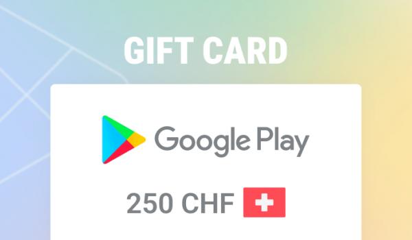 Google Play Gift Card 250 CHF